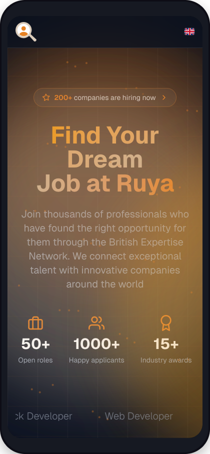 Ruya Jobs mobile preview